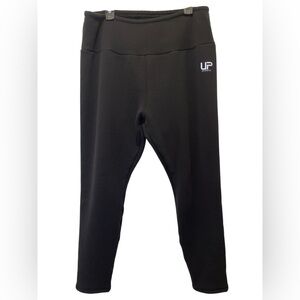 Ulla Popken Faux Fur Lined  Stretch Black leggings  Pants size 20/22